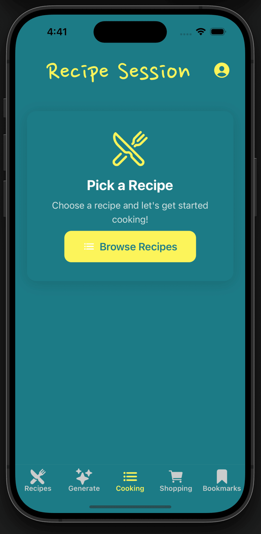 Screenshot of Expo Mobile App